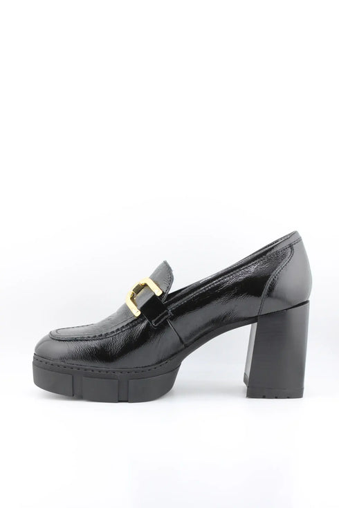 Unisa Chunky Heel Loafer with Buckle